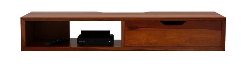 Teak Wall Mount TV Unit with Storage TV Stand 